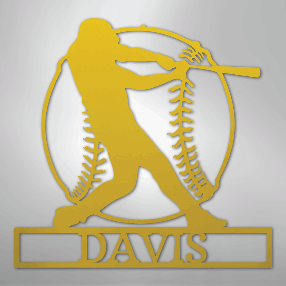 Home Run Baseball Personalized Steel Metal Sign Wall ArtCustomly Gifts