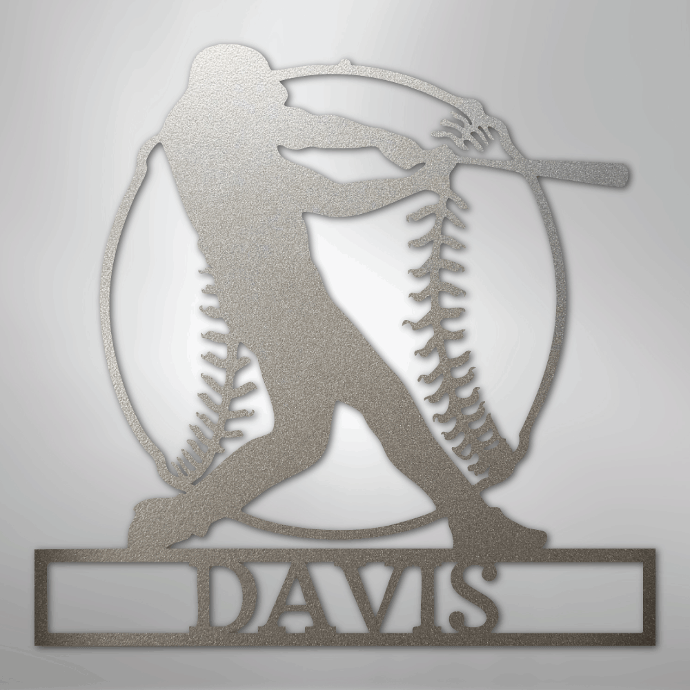 Home Run Baseball Personalized Steel Metal Sign Wall ArtCustomly Gifts