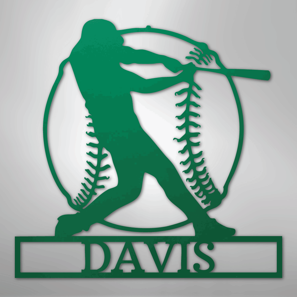 Home Run Baseball Personalized Steel Metal Sign Wall ArtCustomly Gifts