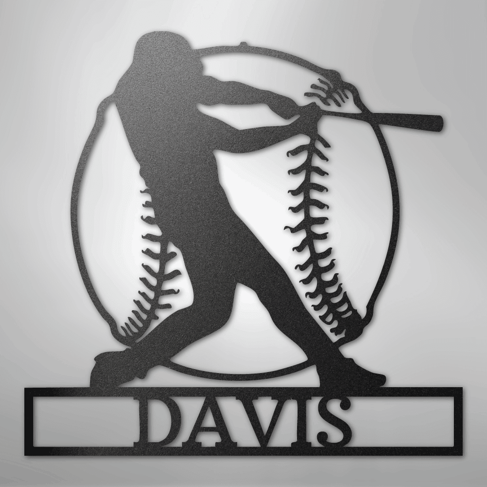 Home Run Baseball Personalized Steel Metal Sign Wall ArtCustomly Gifts