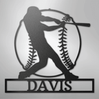 Home Run Baseball Personalized Steel Metal Sign Wall ArtCustomly Gifts
