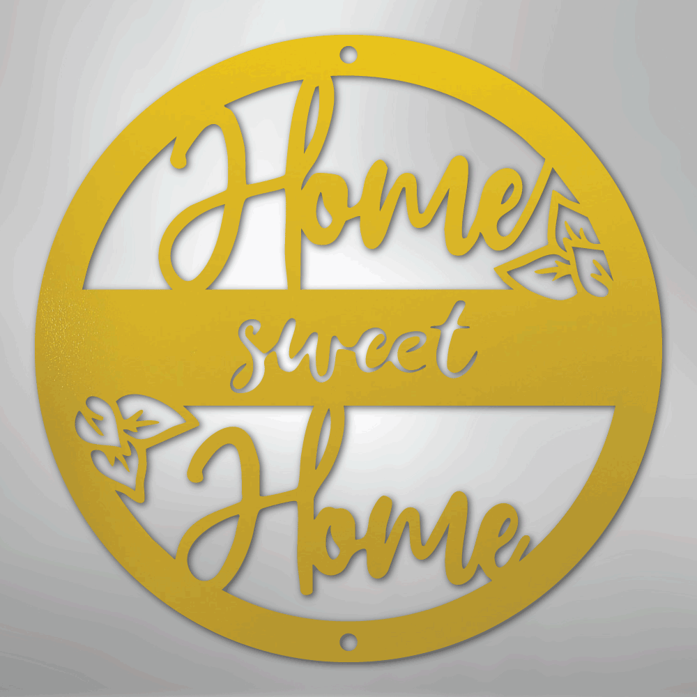 Home Sweet Home - Steel Metal Sign Wall ArtCustomly Gifts