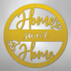 Home Sweet Home - Steel Metal Sign Wall ArtCustomly Gifts