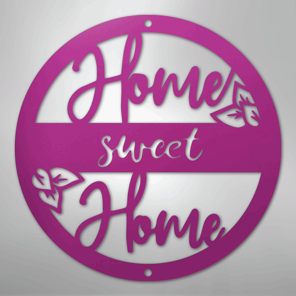 Home Sweet Home - Steel Metal Sign Wall ArtCustomly Gifts