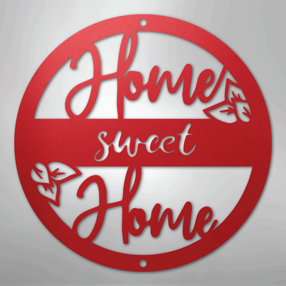 Home Sweet Home - Steel Metal Sign Wall ArtCustomly Gifts