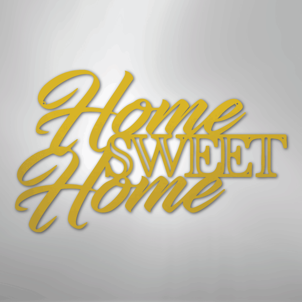 Home Sweet Home - Steel Metal Sign Wall ArtCustomly Gifts