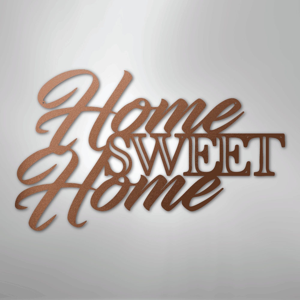 Home Sweet Home - Steel Metal Sign Wall ArtCustomly Gifts