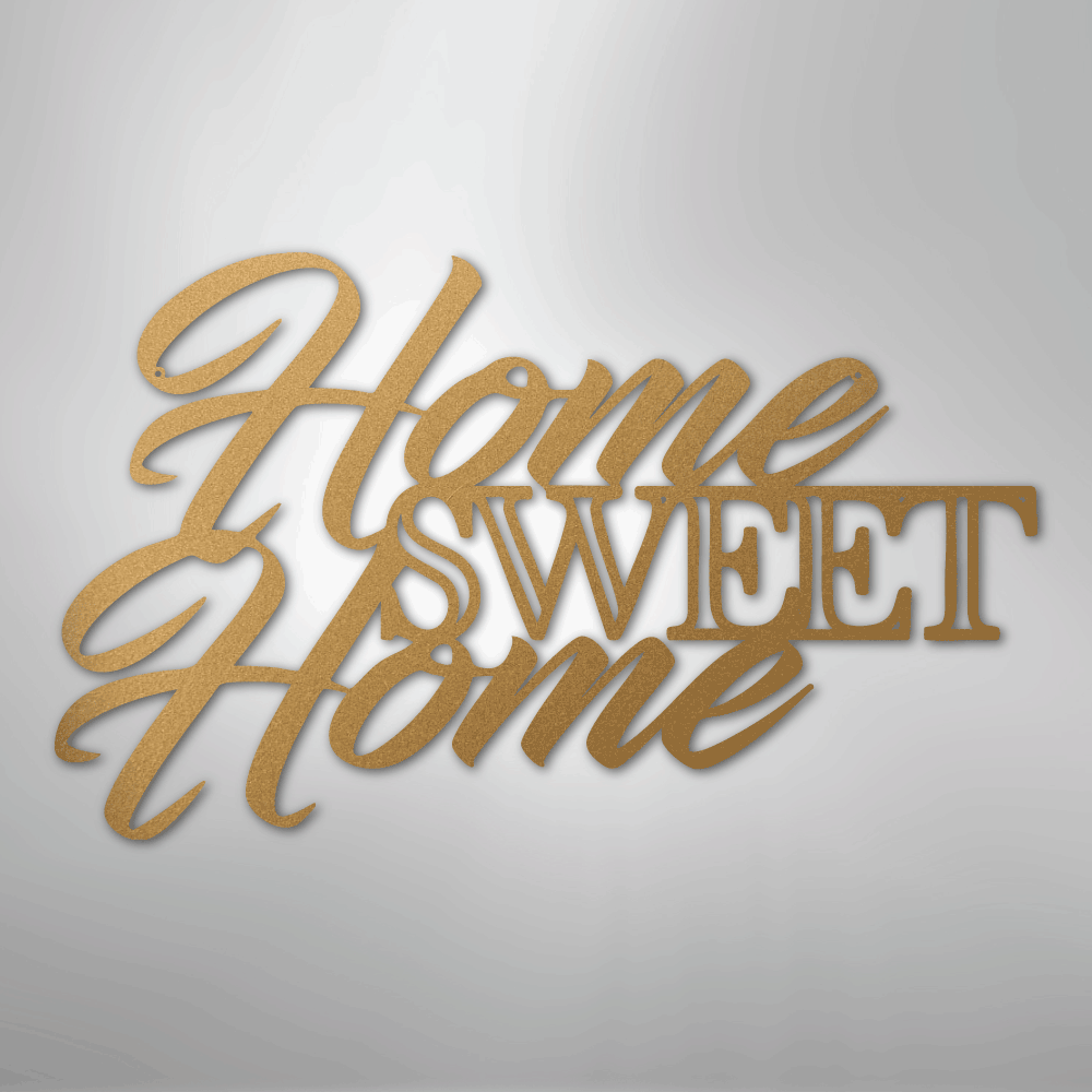 Home Sweet Home - Steel Metal Sign Wall ArtCustomly Gifts