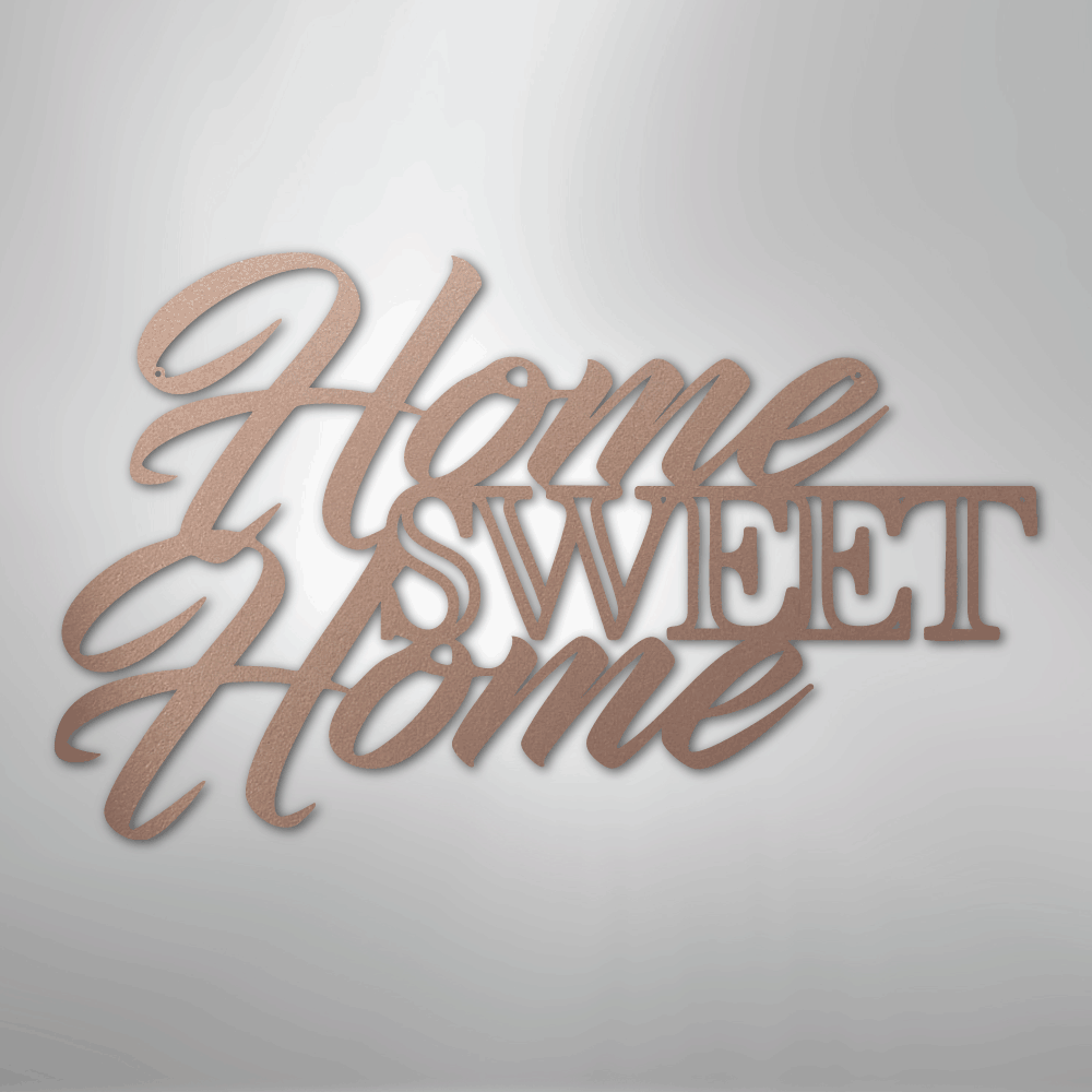 Home Sweet Home - Steel Metal Sign Wall ArtCustomly Gifts
