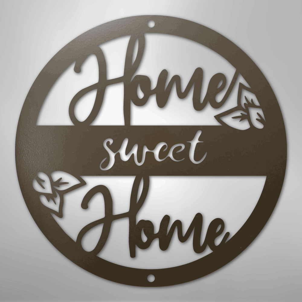 Home Sweet Home - Steel Metal Sign Wall ArtCustomly Gifts