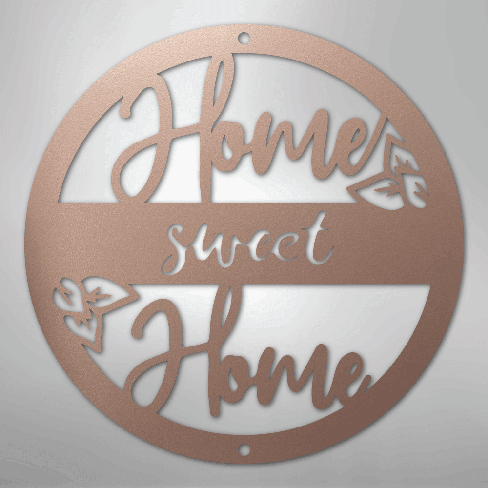 Home Sweet Home - Steel Metal Sign Wall ArtCustomly Gifts