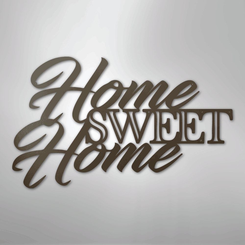 Home Sweet Home - Steel Metal Sign Wall ArtCustomly Gifts