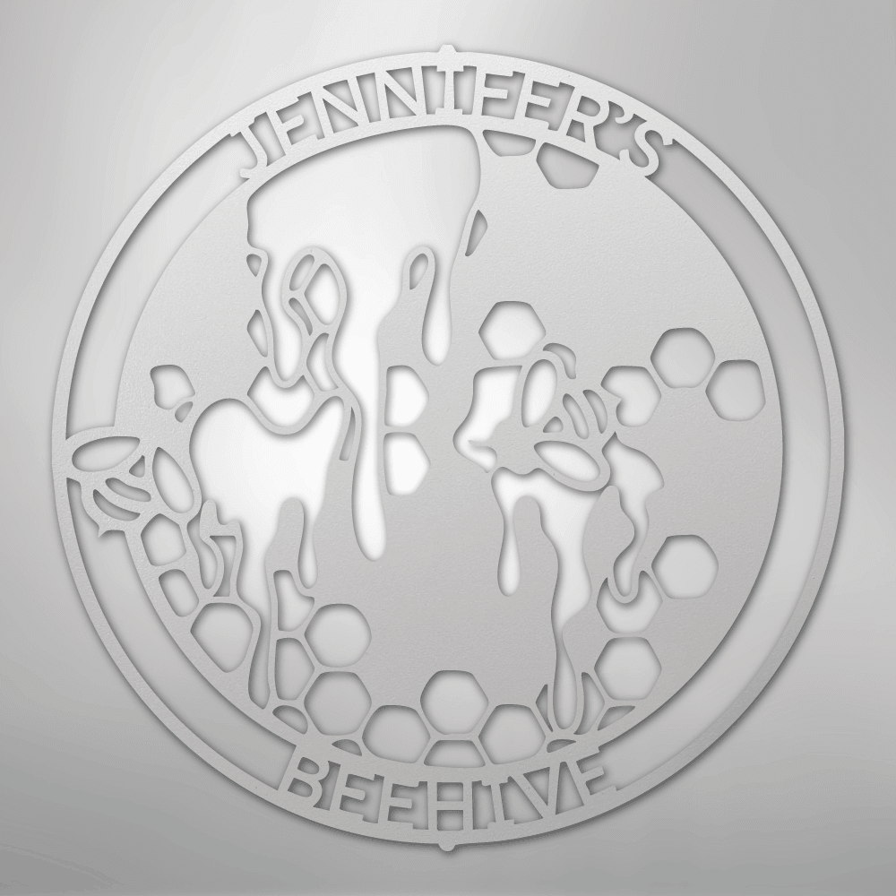 Honey Bee Personalized Steel Metal Sign Wall ArtCustomly Gifts