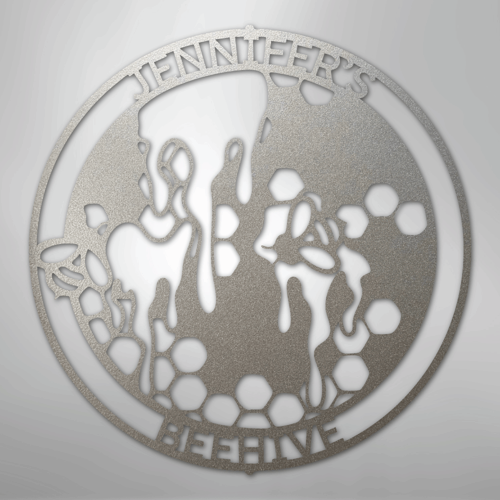 Honey Bee Personalized Steel Metal Sign Wall ArtCustomly Gifts