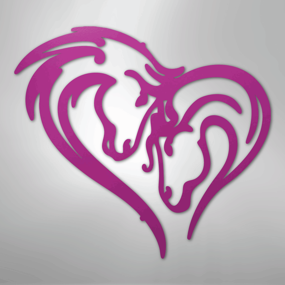 Horse Love Steel Metal Sign Wall ArtCustomly Gifts