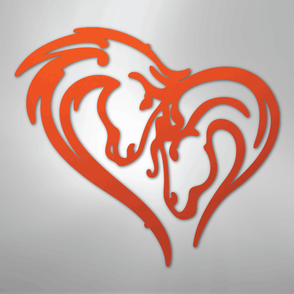 Horse Love Steel Metal Sign Wall ArtCustomly Gifts
