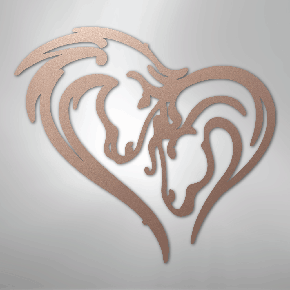 Horse Love Steel Metal Sign Wall ArtCustomly Gifts