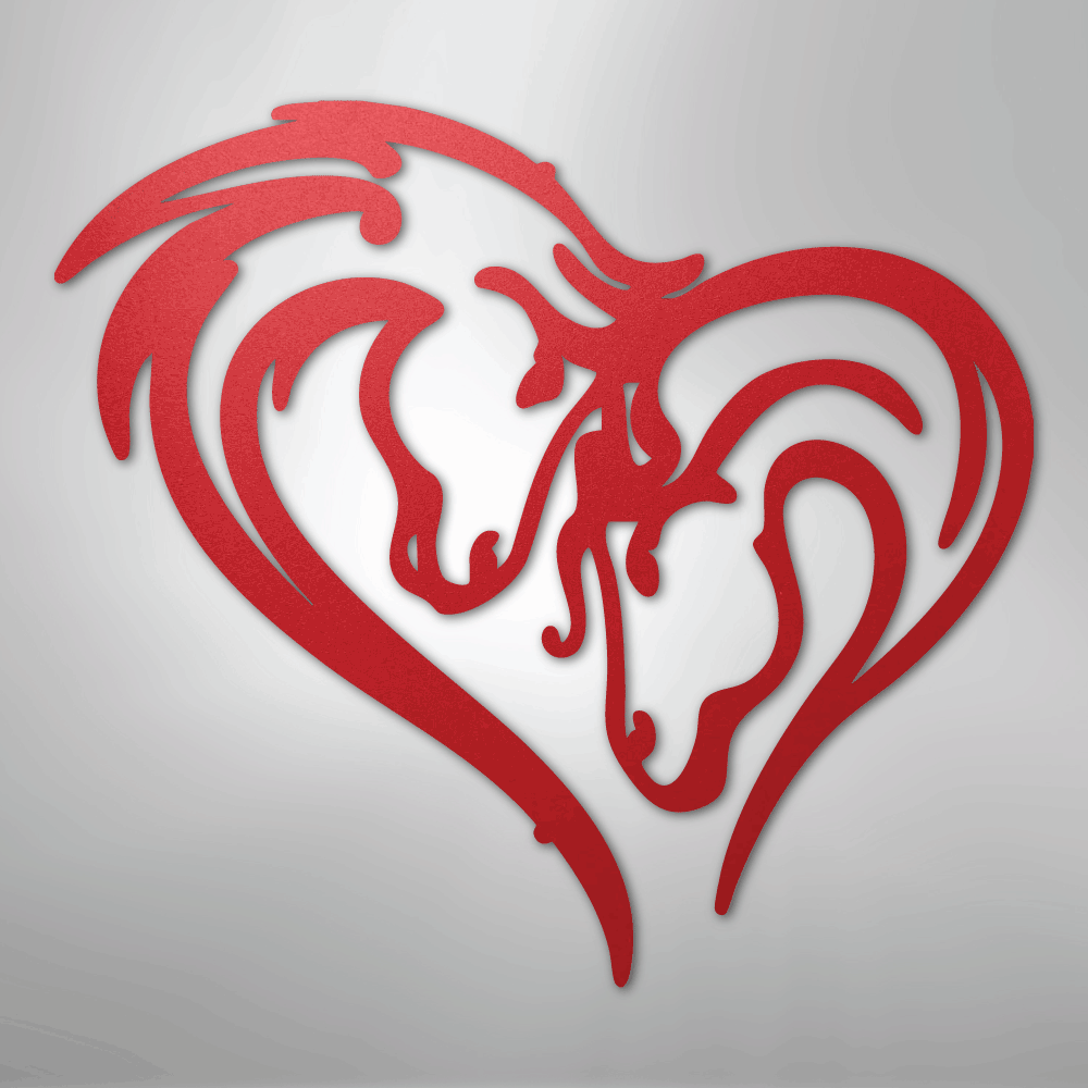 Horse Love Steel Metal Sign Wall ArtCustomly Gifts