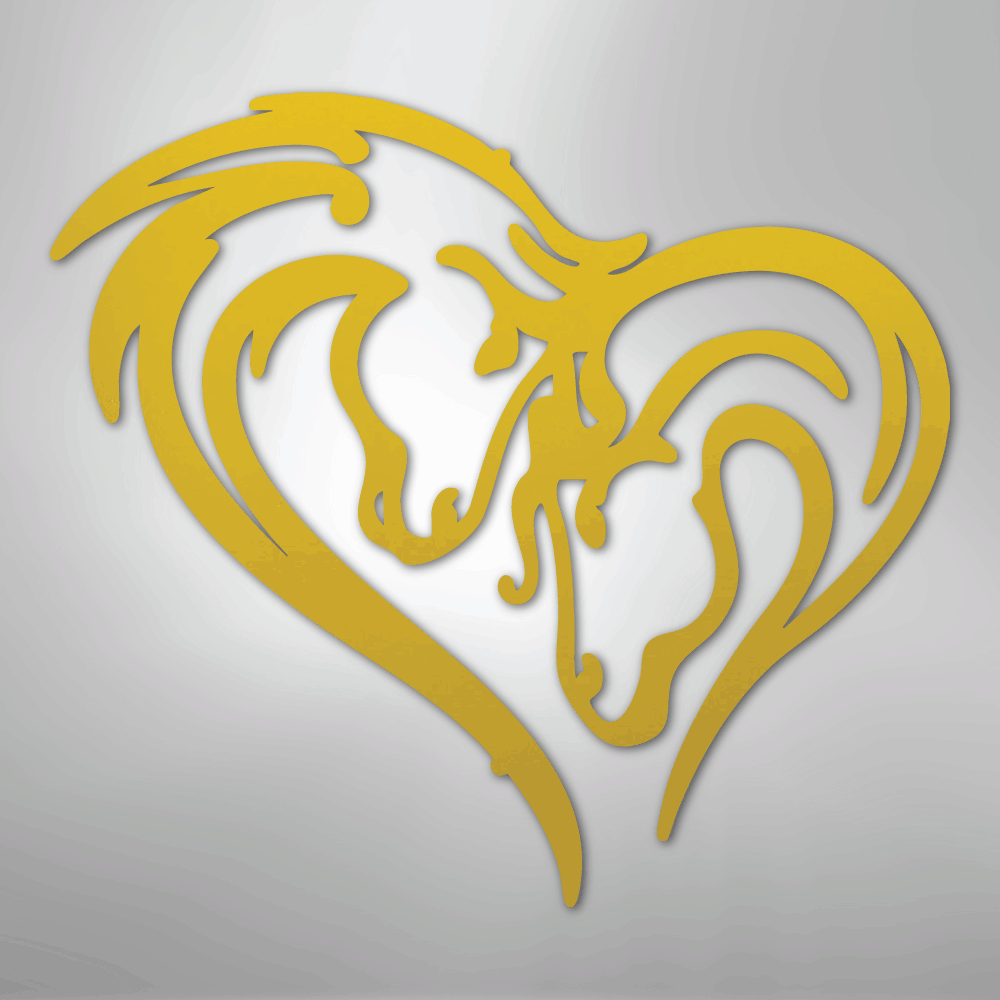 Horse Love Steel Metal Sign Wall ArtCustomly Gifts