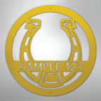 Horseshoe Personalized Steel Metal Sign Wall ArtCustomly Gifts