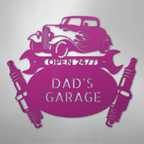 Hot Rod Mechanic Personalized Steel Metal Sign Wall ArtCustomly Gifts