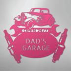 Hot Rod Mechanic Personalized Steel Metal Sign Wall ArtCustomly Gifts