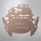 Hot Rod Mechanic Personalized Steel Metal Sign Wall ArtCustomly Gifts