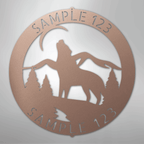 Howling Wolf Personalized Steel Metal Sign Wall ArtCustomly Gifts