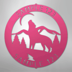 Howling Wolf Personalized Steel Metal Sign Wall ArtCustomly Gifts