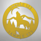 Howling Wolf Personalized Steel Metal Sign Wall ArtCustomly Gifts
