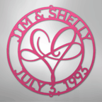 Infinite Love Personalized Steel Metal Sign Wall ArtCustomly Gifts