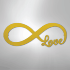 Infinite Love - Steel Metal Sign Wall ArtCustomly Gifts