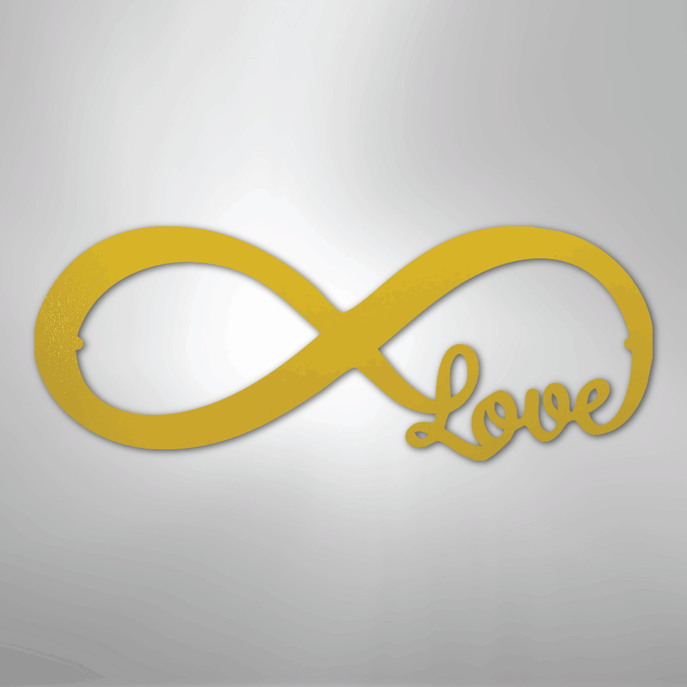 Infinite Love - Steel Metal Sign Wall ArtCustomly Gifts