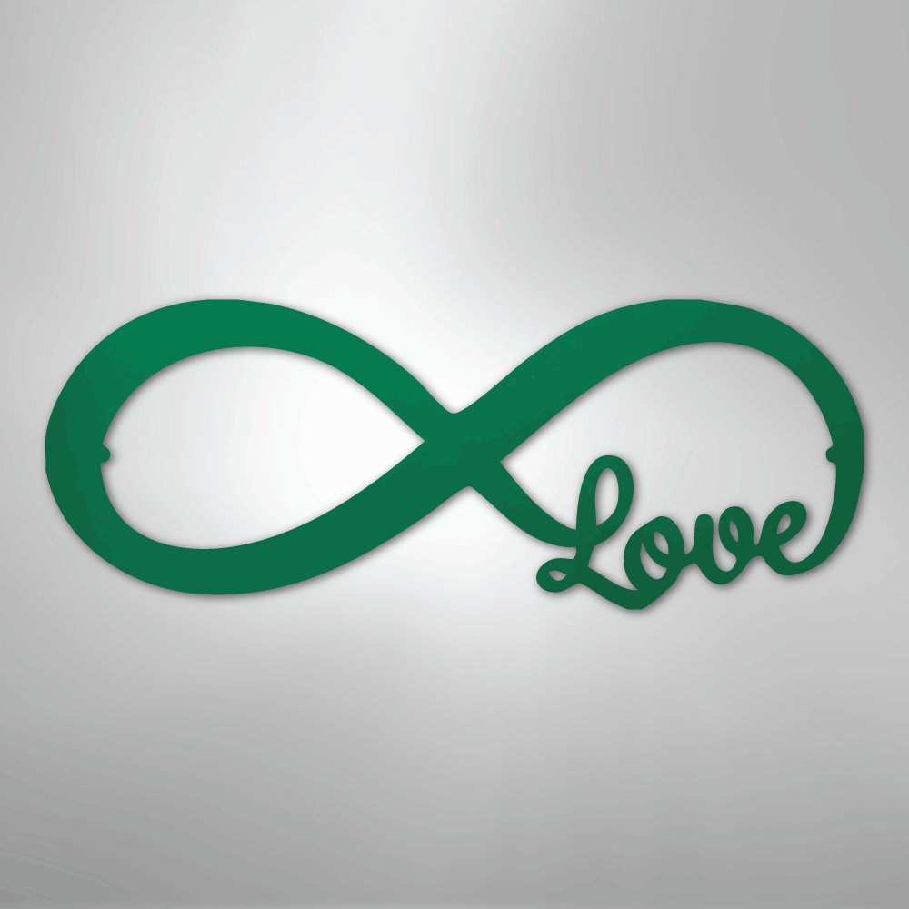 Infinite Love - Steel Metal Sign Wall ArtCustomly Gifts