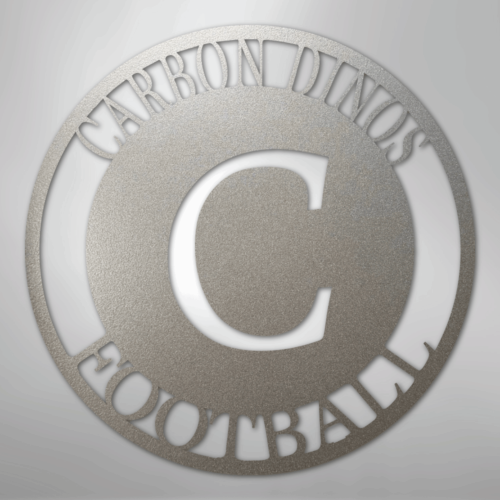 Initial Personalized Family Name Text Steel Metal Sign Wall ArtCustomly Gifts