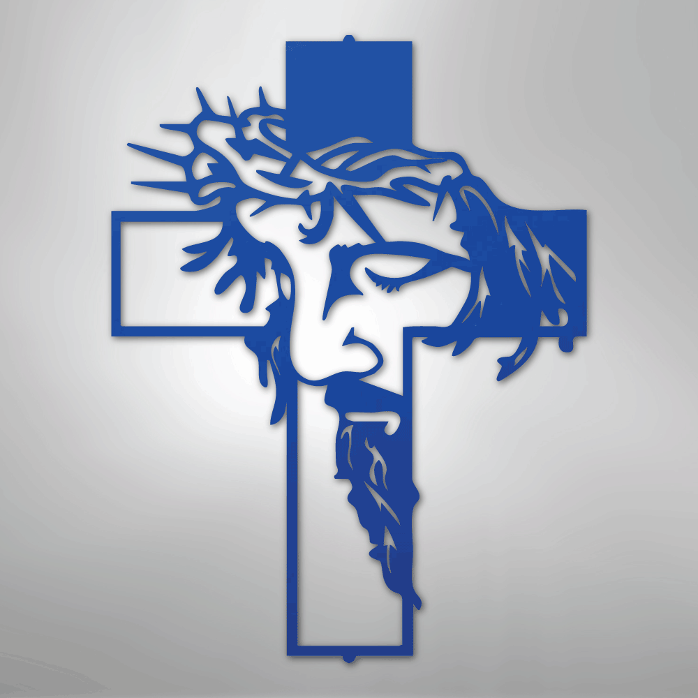 Jesus Christ Cross Religious Steel Metal Sign Wall ArtCustomly Gifts