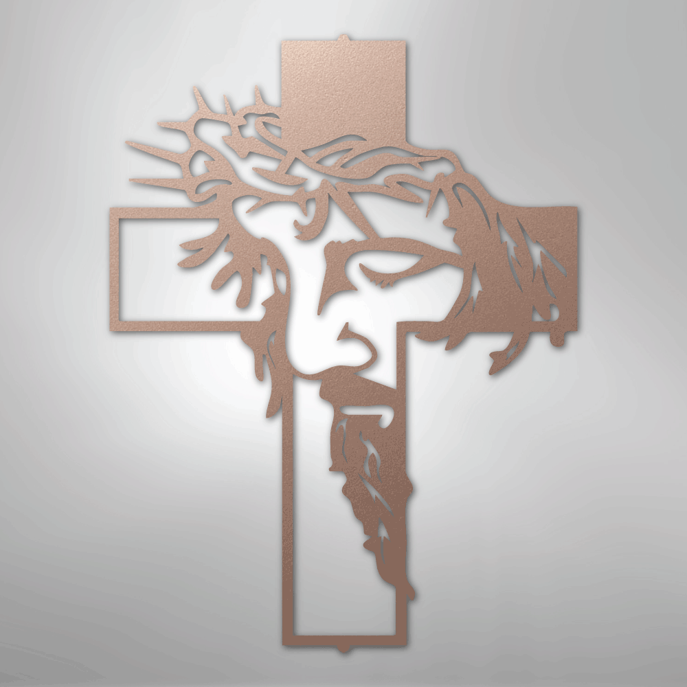 Jesus Christ Cross Religious Steel Metal Sign Wall ArtCustomly Gifts