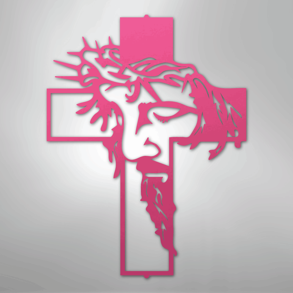 Jesus Christ Cross Religious Steel Metal Sign Wall ArtCustomly Gifts