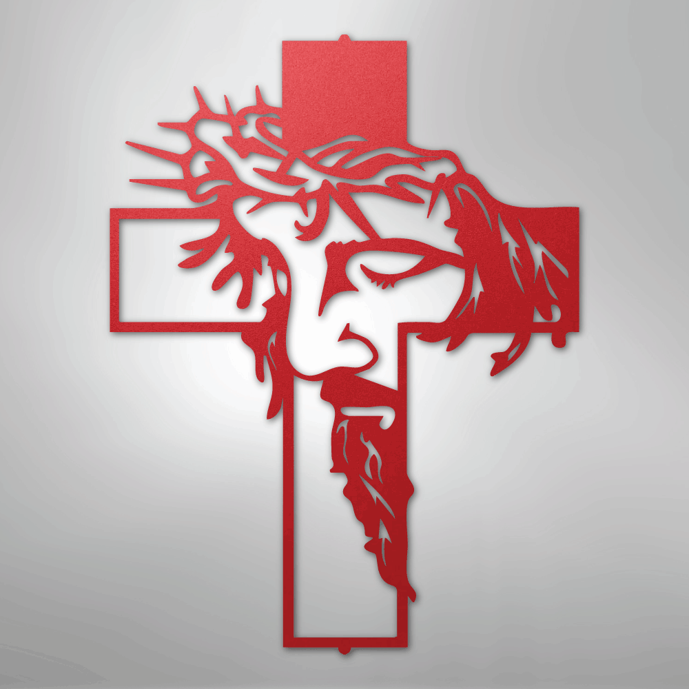 Jesus Christ Cross Religious Steel Metal Sign Wall ArtCustomly Gifts