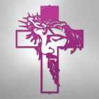 Jesus Christ Cross Religious Steel Metal Sign Wall ArtCustomly Gifts