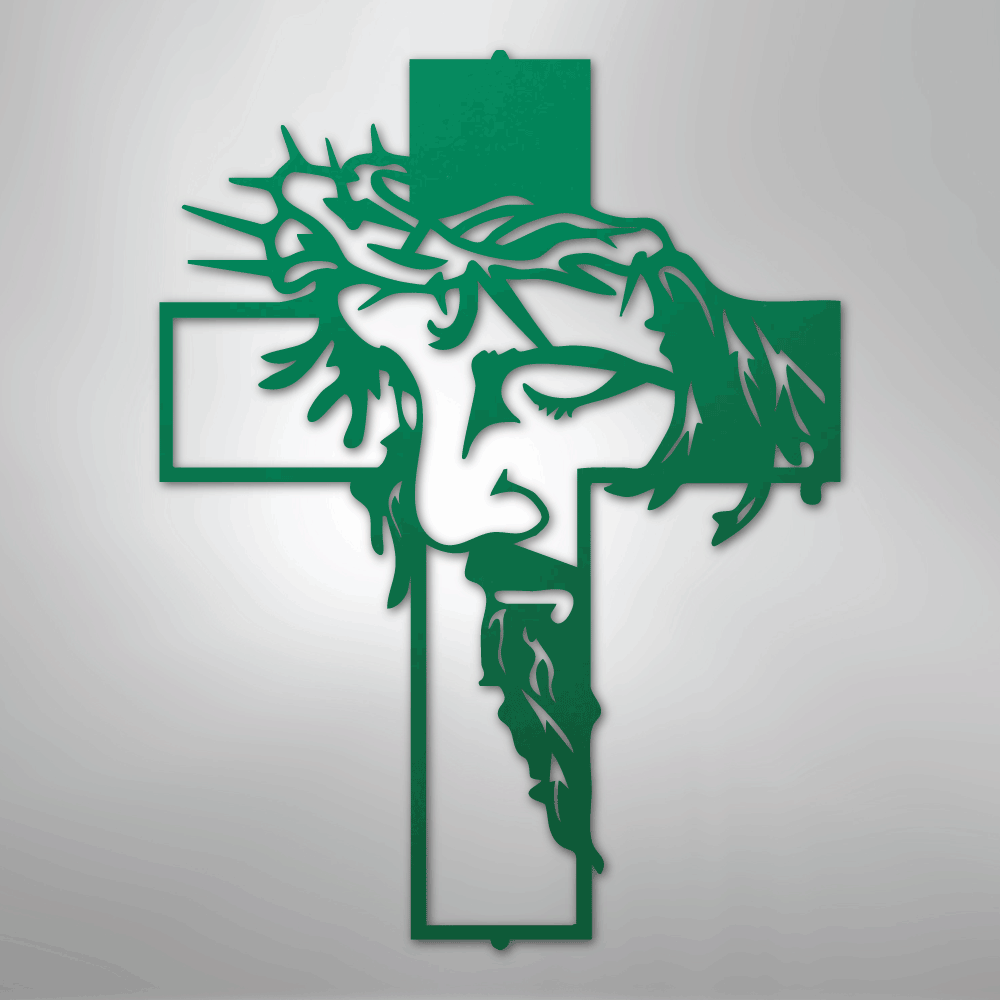 Jesus Christ Cross Religious Steel Metal Sign Wall ArtCustomly Gifts