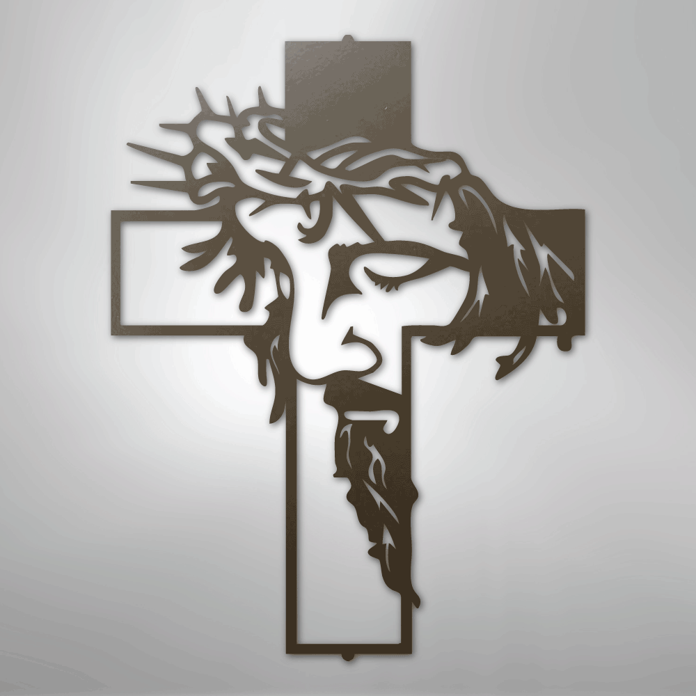 Jesus Christ Cross Religious Steel Metal Sign Wall ArtCustomly Gifts