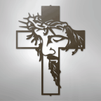 Jesus Christ Cross Religious Steel Metal Sign Wall ArtCustomly Gifts