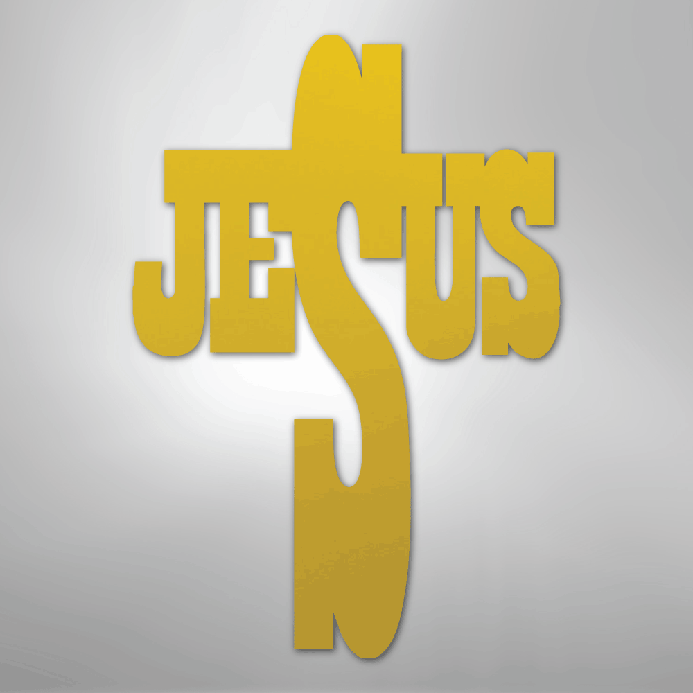 Jesus Cross - Steel Metal Sign Wall ArtCustomly Gifts