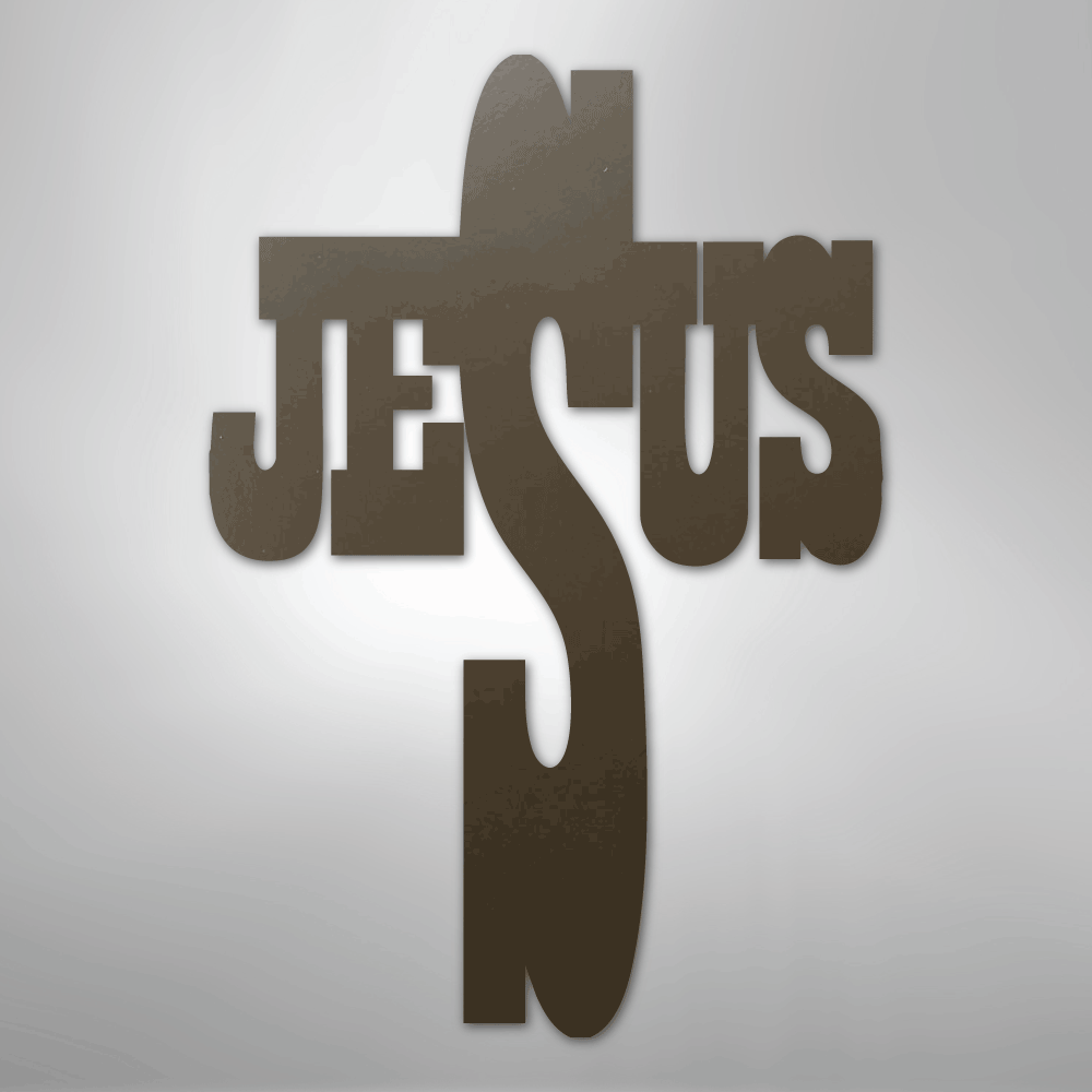 Jesus Cross - Steel Metal Sign Wall ArtCustomly Gifts