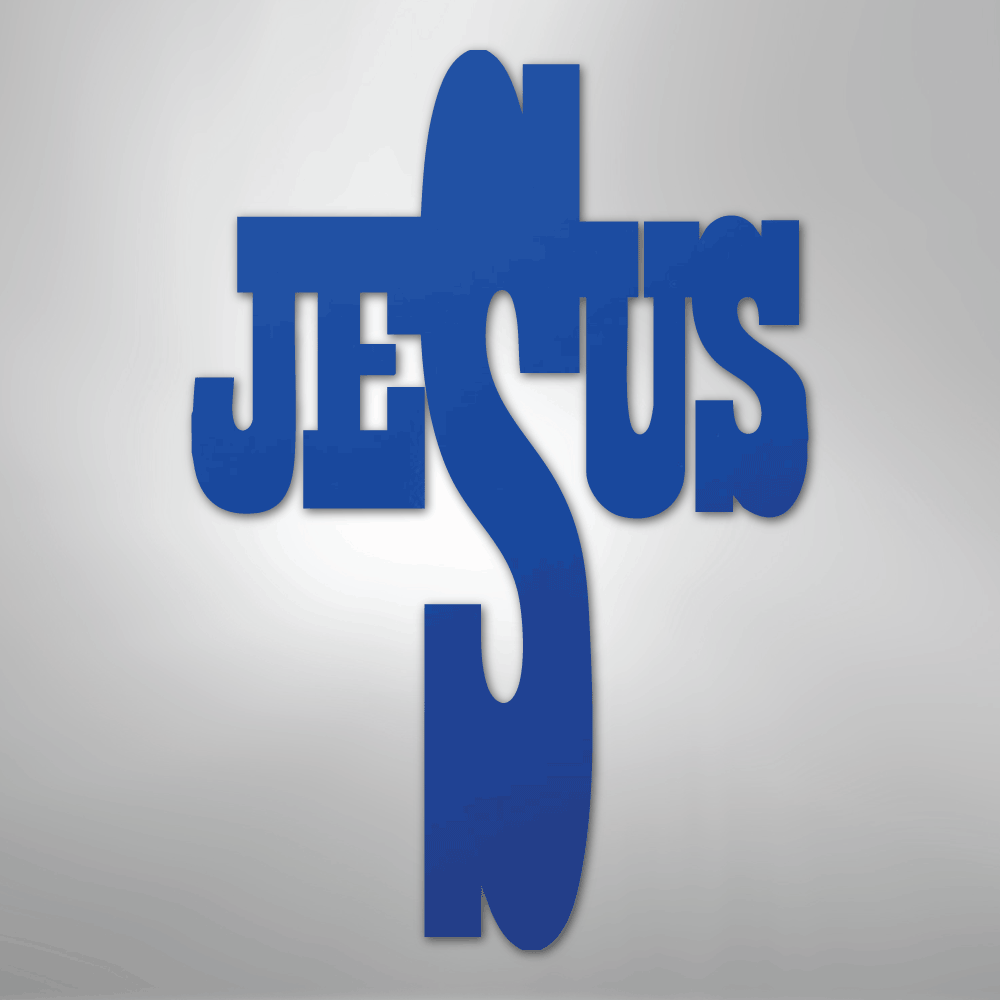 Jesus Cross - Steel Metal Sign Wall ArtCustomly Gifts