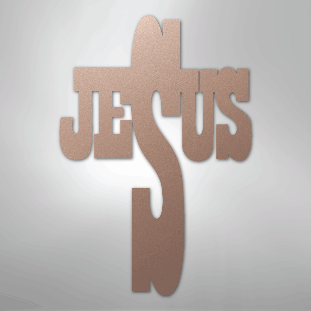 Jesus Cross - Steel Metal Sign Wall ArtCustomly Gifts