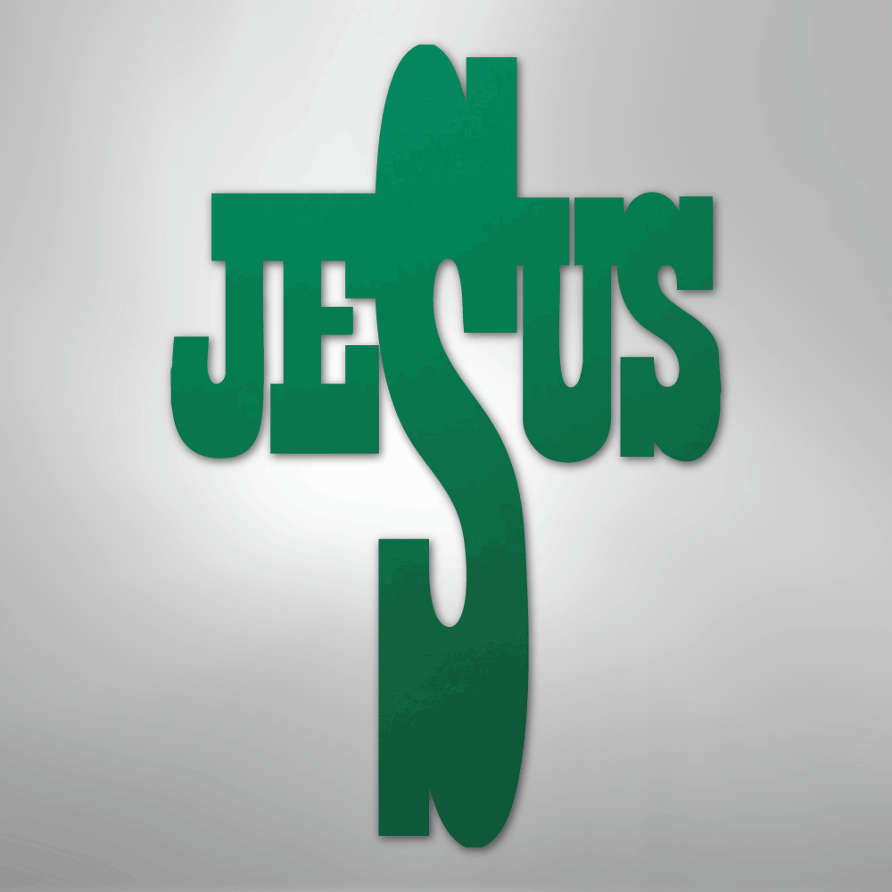 Jesus Cross - Steel Metal Sign Wall ArtCustomly Gifts
