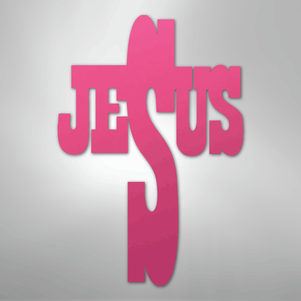 Jesus Cross - Steel Metal Sign Wall ArtCustomly Gifts