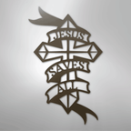 Jesus Saves All - Steel Metal Sign Wall ArtCustomly Gifts